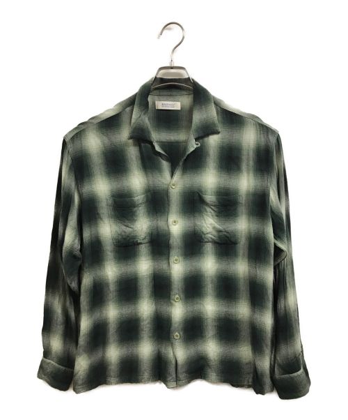 RADIALL（ラディアル）RADIALL (ラディアル) Lo-n-slo OPEN COLLARED SHIRT L/S グリーン サイズ:Sの古着・服飾アイテム