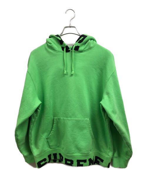 SUPREME（シュプリーム）SUPREME (シュプリーム) Cropped Logos Hooded Sweatshirt グリーン サイズ:Mの古着・服飾アイテム