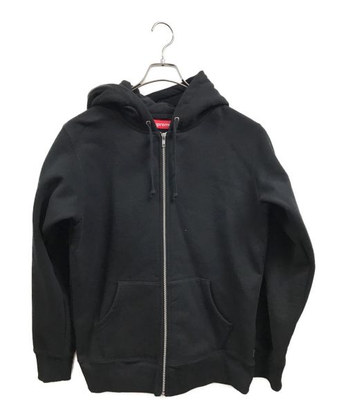 SUPREME（シュプリーム）SUPREME (シュプリーム) Logo Tape Zip Up Hoodie ブラック サイズ:Mの古着・服飾アイテム