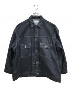 Graphpaperグラフペーパー）の古着「COLORFAST DENIM BLOUSON」｜ブラック