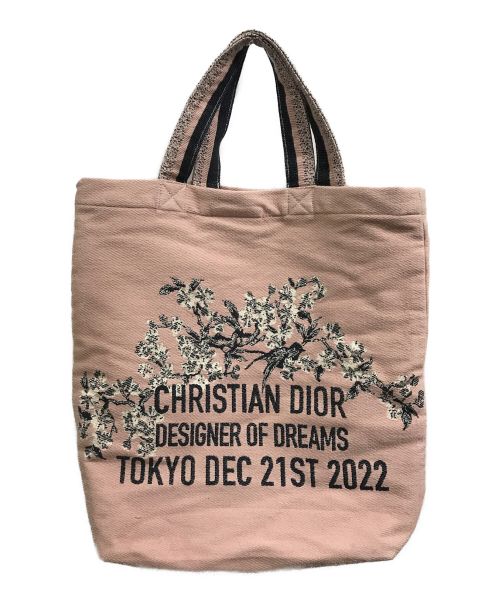 Christian Dior（クリスチャン ディオール）Christian Dior (クリスチャン ディオール) 東京都現代美術館限定トートバッグ ピンクの古着・服飾アイテム