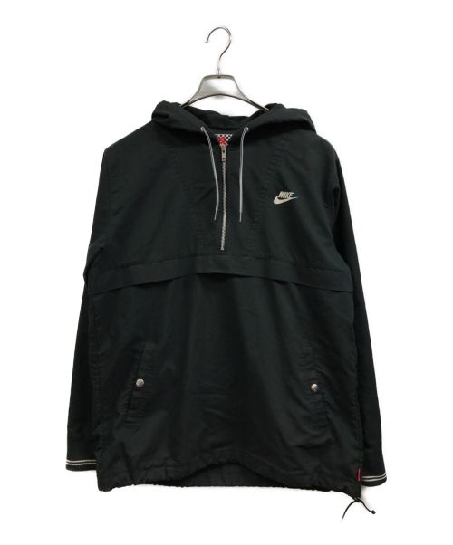 NIKE（ナイキ）NIKE (ナイキ) SUPREME (シュプリーム) Twill Pullover Jaket ブラック サイズ:Lの古着・服飾アイテム