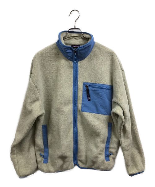 Patagonia（パタゴニア）Patagonia (パタゴニア) ウィメンズ・シンチラ・ジャケット ベージュ×ブルー サイズ:Lの古着・服飾アイテム