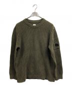 C.P COMPANYシーピーカンパニー）の古着「Chenille Cotton High Neck Knit」｜カーキ