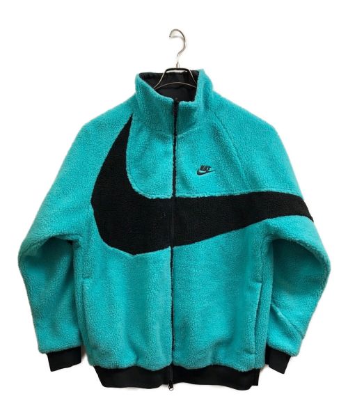 NIKE（ナイキ）NIKE (ナイキ) リバーシブルビッグスウッシュボア ジャケット グリーン サイズ:Lの古着・服飾アイテム