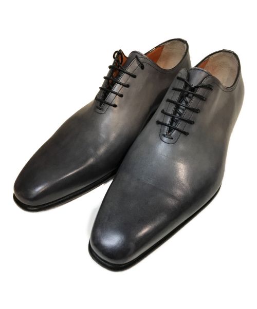 Santoni（サントーニ）Santoni (サントーニ) レザーホールカットシューズ グレー サイズ:6 1/2の古着・服飾アイテム