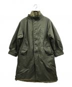 moussyマウジー）の古着「REVERSIBLE PUFFER LONG コート」｜グリーン