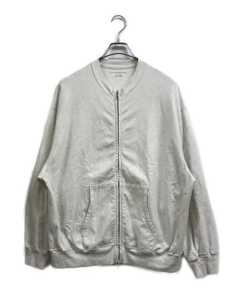 BLURHMS（ブラームス）BLURHMS (ブラームス) LIGHT SWEAT CREW ZIP グレー サイズ:3の古着・服飾アイテム