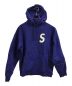 SUPREME（シュプリーム）の古着「S Logoレザーキルトパーカー」｜ネイビー