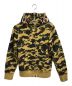 A BATHING APE（アベイシングエイプ）の古着「1ST CAMO SHARK FULL ZIP HOODIE」｜イエロー