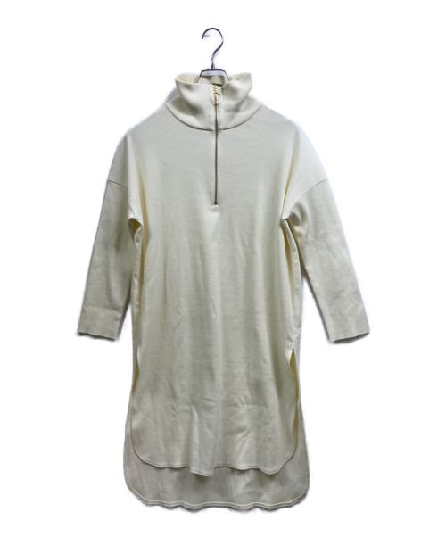 BED&BREAKFAST（ベッド・アンド・ブレックファスト）BED&BREAKFAST (ベッド・アンド・ブレックファスト) Melange Zip Up Tunic ドレス アイボリー サイズ:FREEの古着・服飾アイテム