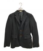 COMME des GARCONS HOMME PLUSコムデギャルソンオムプリュス）の古着「ポリ縮絨テーラードジャケット」｜ブラック