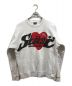 stussy（ステューシー）の古着「21SS HEART CREWNECK SWEATSHIRT」｜ホワイト