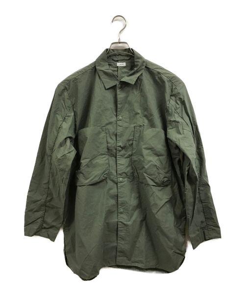 BLURHMS（ブラームス）BLURHMS (ブラームス) NYLON Utility Shirt Jacket グリーン サイズ:3の古着・服飾アイテム