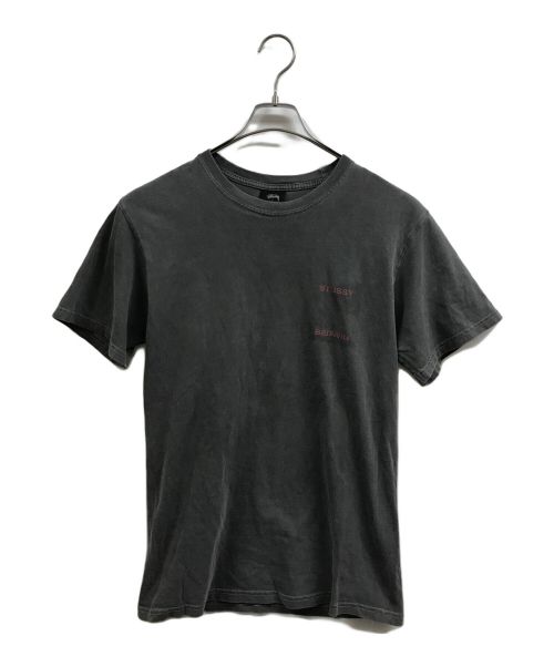 stussy（ステューシー）stussy (ステューシー) BEDWIN (ベドウィン) コラボプリントTシャツ グレー サイズ:Sの古着・服飾アイテム