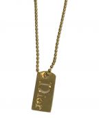 Christian Diorクリスチャン ディオール）の古着「ロゴプレートネックレス」