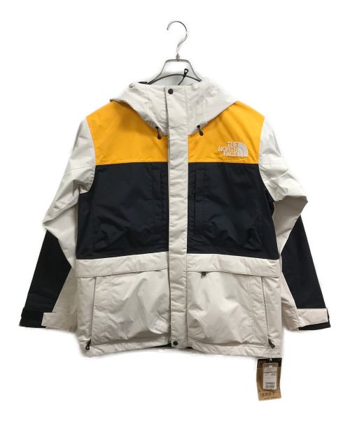 THE NORTH FACE（ザ ノース フェイス）THE NORTH FACE (ザ ノース フェイス) ウィンターパークジャケット ホワイト×イエロー サイズ:L 未使用品の古着・服飾アイテム