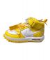 NIKE (ナイキ) OFFWHITE (オフホワイト) ミッドカットスニーカー イエロー×ホワイト サイズ:27 未使用品：21000円