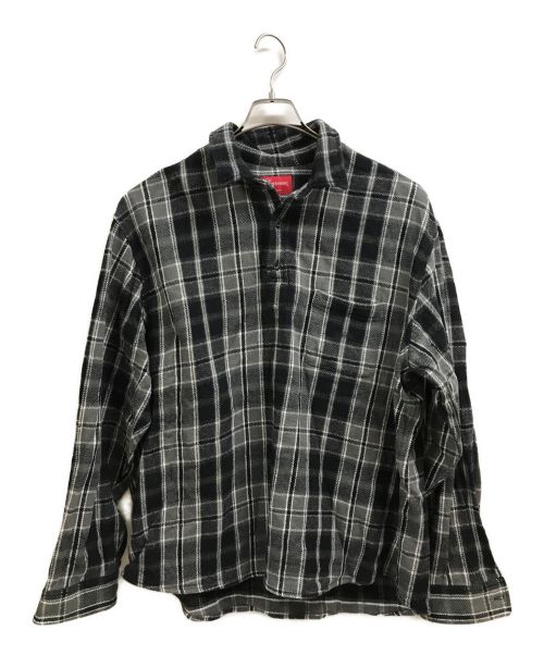 SUPREME（シュプリーム）SUPREME (シュプリーム) 23SS Pullover Plaid Flannel Shirt ブラック サイズ:Lの古着・服飾アイテム