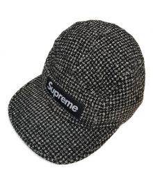 SUPREME（シュプリーム）の古着「23AW Houndstooth Wool Camp Cap」｜ブラック