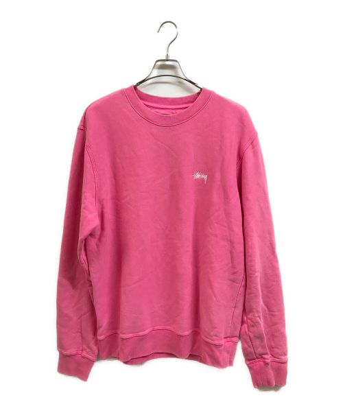 stussy（ステューシー）stussy (ステューシー) スウェット ピンク サイズ:Lの古着・服飾アイテム