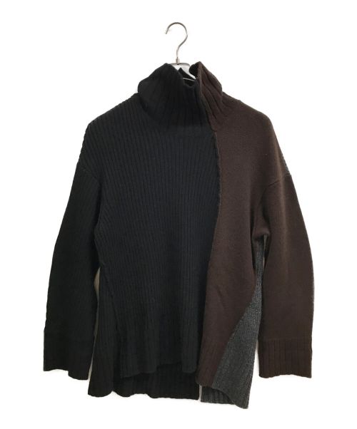 Ujoh（ウジョー）Ujoh (ウジョー) 21AW/cropped turtle neck knit ブラウン サイズ:3の古着・服飾アイテム