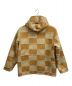 SUPREME (シュプリーム) 20SS Faux Suede Patchwork Hooded Jacket ベージュ×ブラウン サイズ:L：21000円