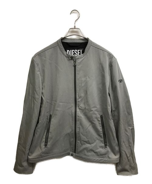 DIESEL（ディーゼル）DIESEL (ディーゼル) バイカージャケット グレー サイズ:XXLの古着・服飾アイテム