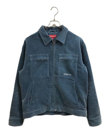 12,250円Lサイズ Supreme Corduroy Zip Jacket ブルー