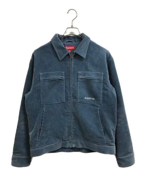 SUPREME（シュプリーム）SUPREME (シュプリーム) 21AW Corduroy Zip Jacket ブルー サイズ:Sの古着・服飾アイテム