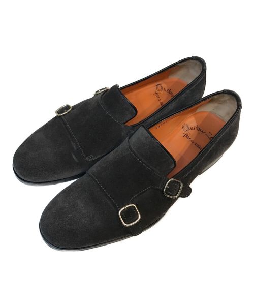 Santoni（サントーニ）Santoni (サントーニ) ダブルモンクストラップシューズ グレー サイズ:7の古着・服飾アイテム