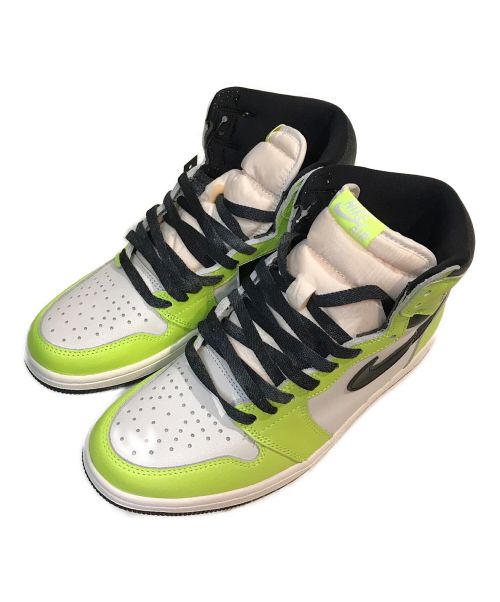 NIKE（ナイキ）NIKE (ナイキ) AIR JORDAN1 HIGH OG VOLT イエロー×ホワイト サイズ:27 未使用品の古着・服飾アイテム