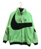 NIKEナイキ）の古着「SWOOSH FULL ZIP JACKET」｜グリーン×ブラック