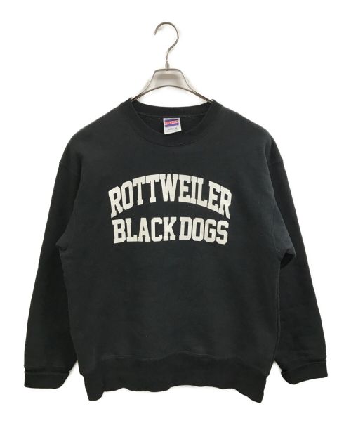 ROTT WEILER（ロットワイラー）ROTT WEILER (ロットワイラー) 2 LINE B.D SWEATER ブラック サイズ:Mの古着・服飾アイテム