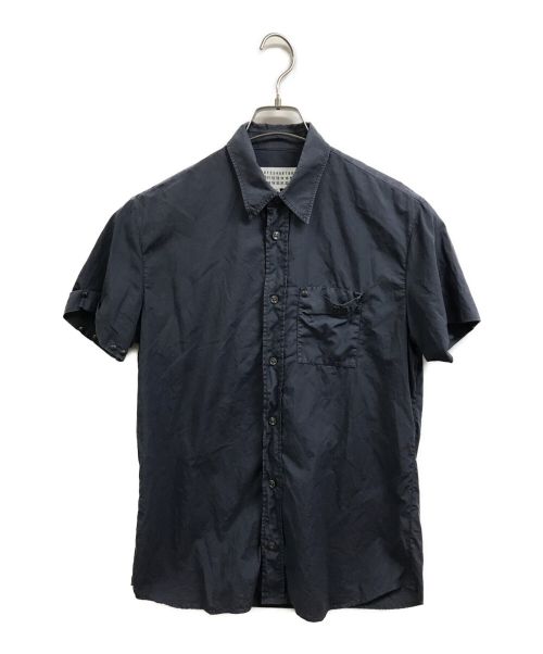 Maison Margiela（メゾンマルジェラ）Maison Margiela (メゾンマルジェラ) 16SS short sleeve studs shirts ネイビー サイズ:44の古着・服飾アイテム