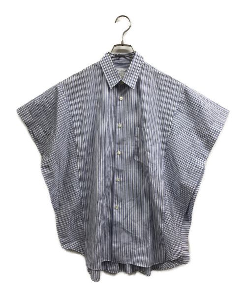 COMME des GARCONS SHIRT（コムデギャルソンシャツ）COMME des GARCONS SHIRT (コムデギャルソンシャツ) ポンチョシャツ ブルー サイズ:XSの古着・服飾アイテム