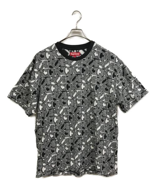 SUPREME（シュプリーム）SUPREME (シュプリーム) 23FW Fuck Intarsia S/S Top ホワイト×ブラック サイズ:Lの古着・服飾アイテム