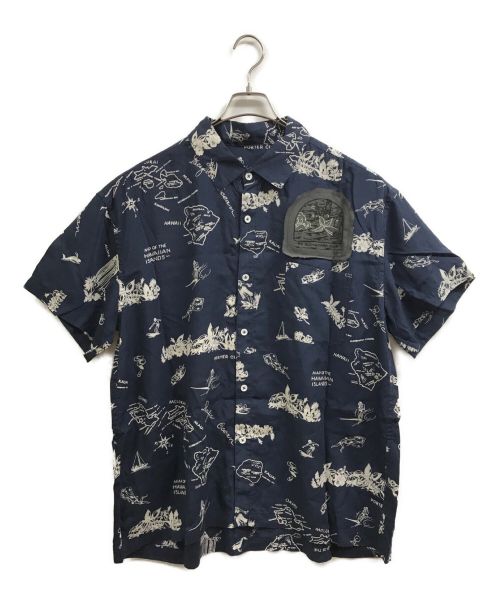 Porter Classic（ポータークラシック）Porter Classic (ポータークラシック) 21SS BODYBOARD ALOHA SHIRT ネイビー サイズ:Mの古着・服飾アイテム