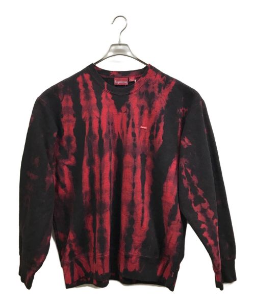 SUPREME（シュプリーム）SUPREME (シュプリーム) 21FW Small Box Crewneck Red Tie Dye レッド×ブラック サイズ:XLの古着・服飾アイテム