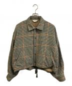 jiedaジエダ）の古着「HOUND'S TOOTH COACH JACKET」｜ブラウン