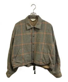 jieda（ジエダ）の古着「HOUND'S TOOTH COACH JACKET」｜ブラウン