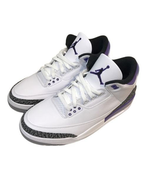 NIKE（ナイキ）NIKE (ナイキ) AIR JORDAN 3 RETRO DARK IRIS ホワイト サイズ:28.5の古着・服飾アイテム