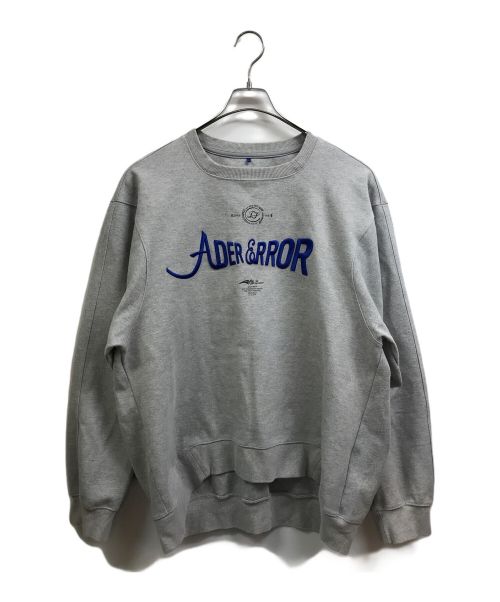 ADER error（アーダーエラー）ADER error (アーダーエラー) VERIF LOGO SWEATSHIRT グレー サイズ:3の古着・服飾アイテム