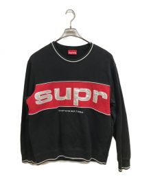 SUPREME（シュプリーム）の古着「Piping Crewneck」｜レッド×ブラック