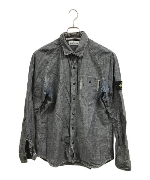 STONE ISLAND（ストーンアイランド）STONE ISLAND (ストーンアイランド) SS12 シャツ グレー サイズ:XXLの古着・服飾アイテム