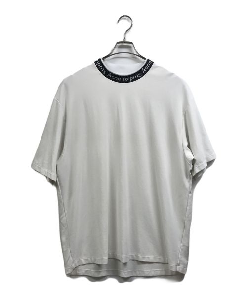 Acne studios（アクネ ストゥディオス）Acne studios (アクネ ストゥディオス) クルーネックTシャツ ホワイト サイズ:Lの古着・服飾アイテム