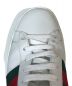 中古・古着 GUCCI (グッチ) stripe high-top sneaker ホワイト サイズ:5：19000円