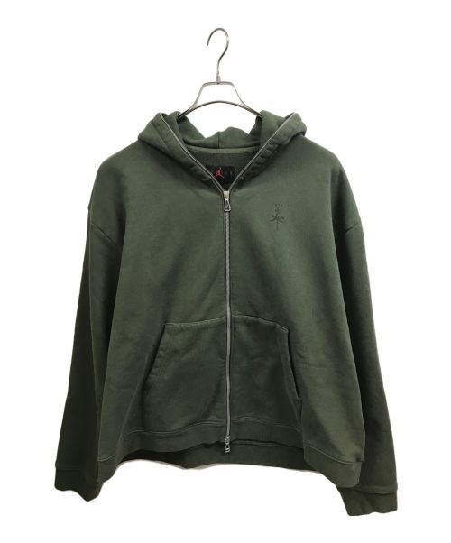 joardran（ジョーダン）joardran (ジョーダン) cactus jack (カクタス・ジャック) JORDAN BRAND M J TS FZ HOODIE CARGO KHAKI グリーン サイズ:XLの古着・服飾アイテム