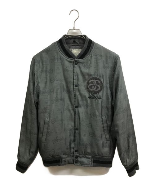 OLD STUSSY（オールドステューシー）OLD STUSSY (オールドステューシー) 00's 総柄ブルゾン グレー サイズ:Mの古着・服飾アイテム