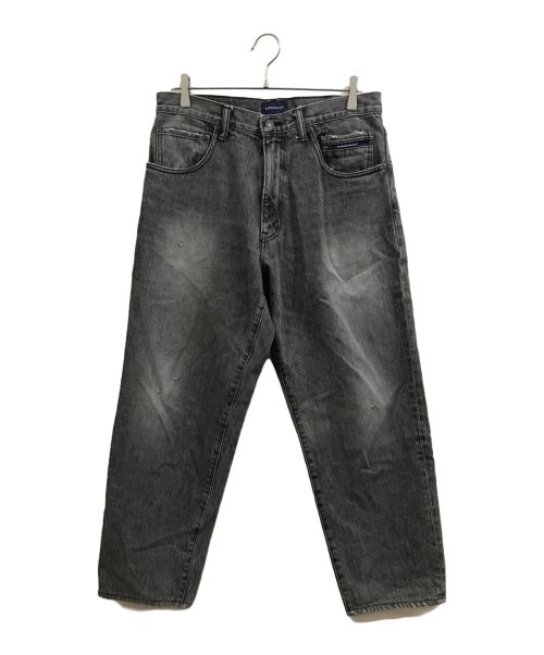 DESCENDANT（ディセンダント）DESCENDANT (ディセンダント) 1995 DENIM TROUSERS BAGGY ブラック サイズ:2の古着・服飾アイテム